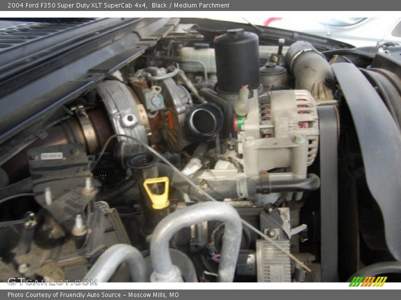 Black / Medium Parchment 2004 Ford F350 Super Duty XLT SuperCab 4x4