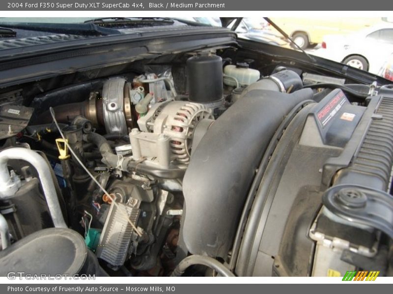 Black / Medium Parchment 2004 Ford F350 Super Duty XLT SuperCab 4x4