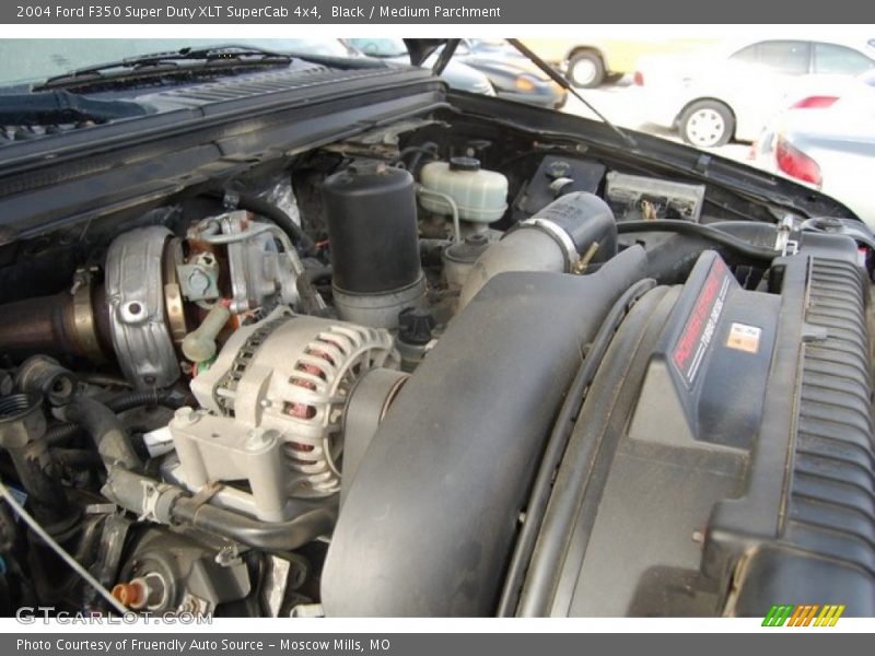 Black / Medium Parchment 2004 Ford F350 Super Duty XLT SuperCab 4x4