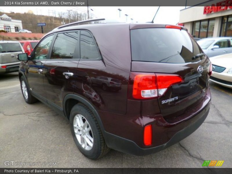 Dark Cherry / Beige 2014 Kia Sorento LX AWD