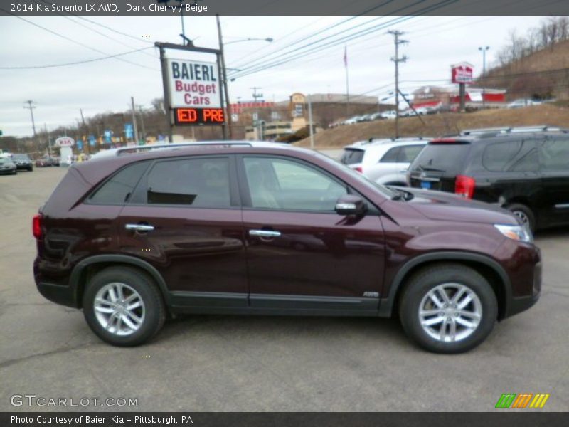 Dark Cherry / Beige 2014 Kia Sorento LX AWD