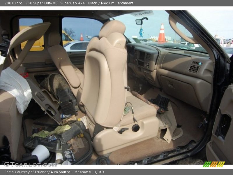 Black / Medium Parchment 2004 Ford F350 Super Duty XLT SuperCab 4x4