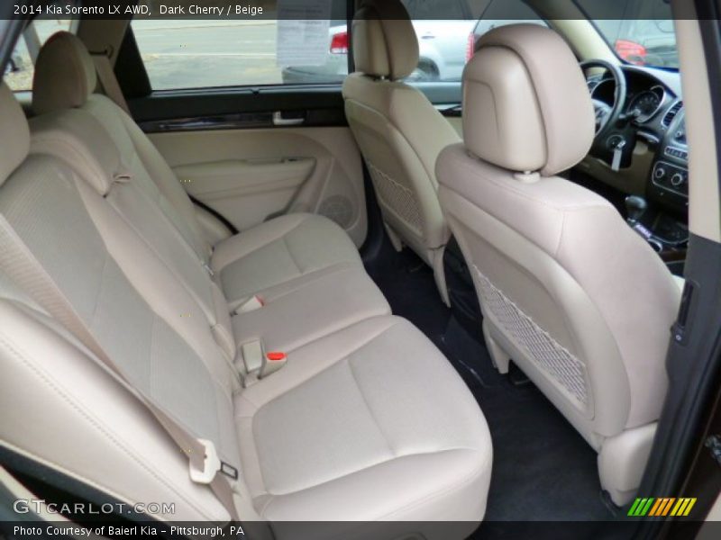Dark Cherry / Beige 2014 Kia Sorento LX AWD