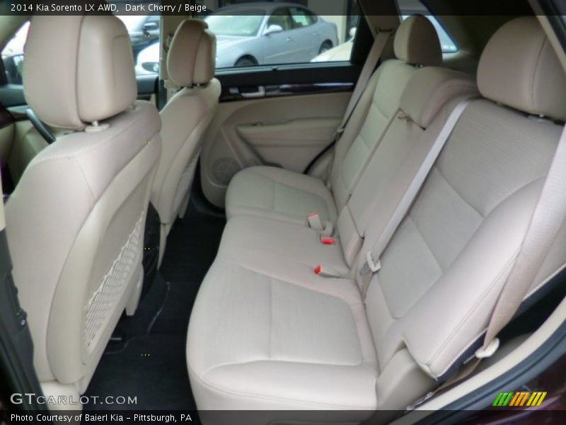 Dark Cherry / Beige 2014 Kia Sorento LX AWD
