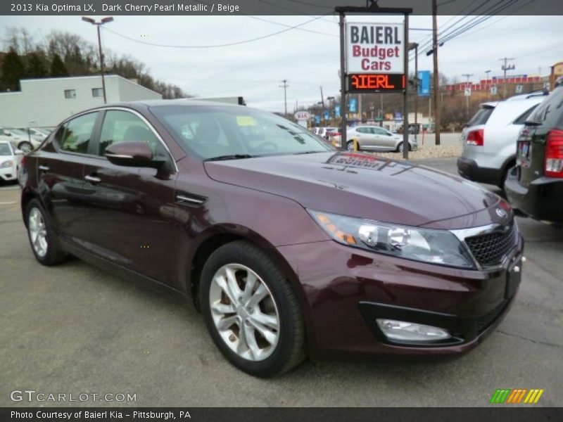 Dark Cherry Pearl Metallic / Beige 2013 Kia Optima LX