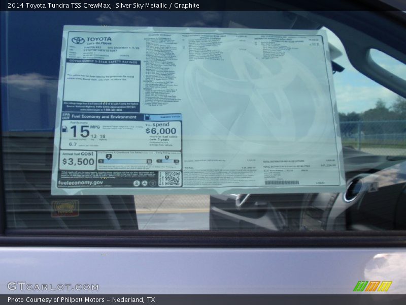 Silver Sky Metallic / Graphite 2014 Toyota Tundra TSS CrewMax