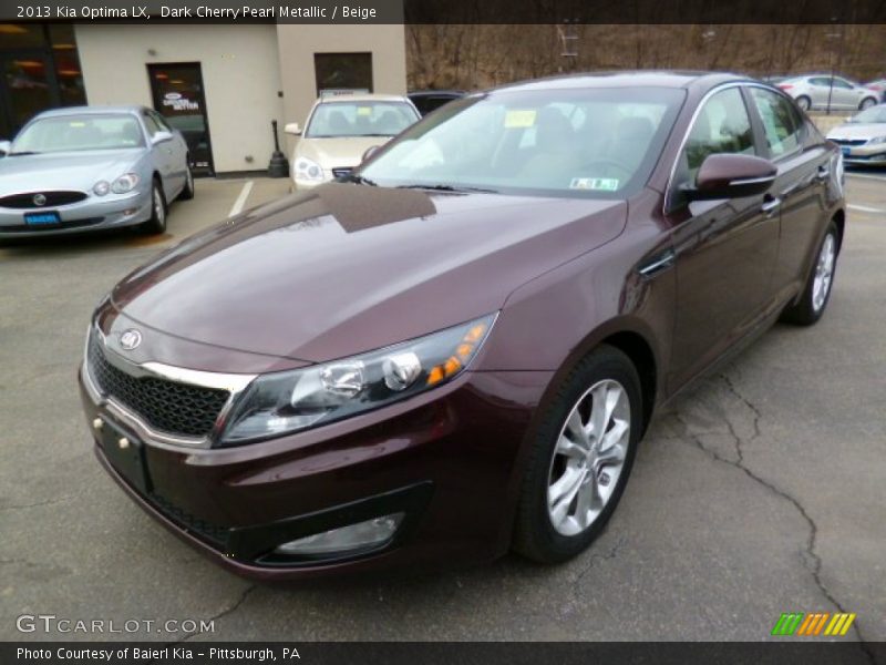 Dark Cherry Pearl Metallic / Beige 2013 Kia Optima LX