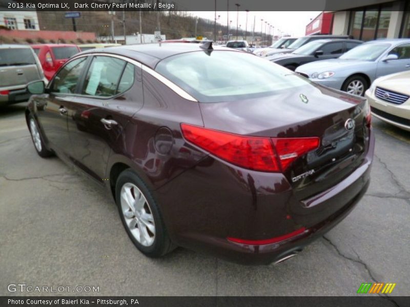 Dark Cherry Pearl Metallic / Beige 2013 Kia Optima LX