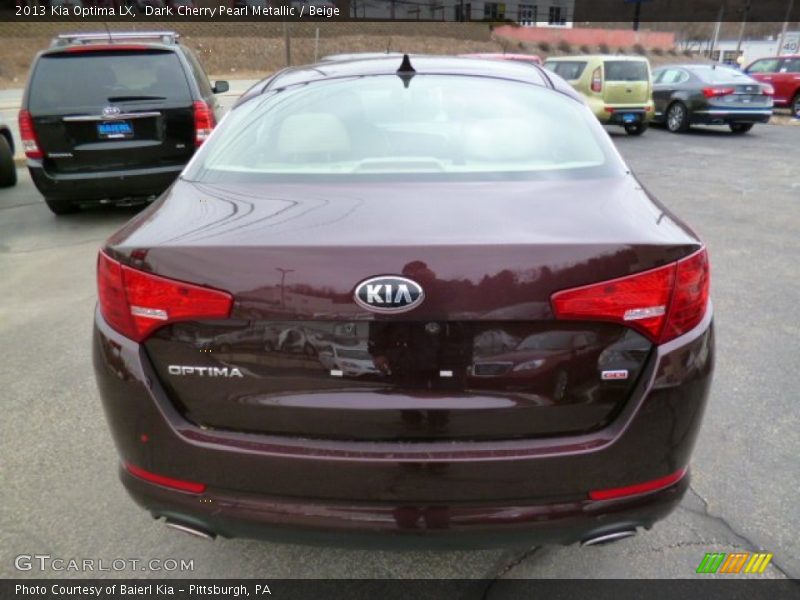 Dark Cherry Pearl Metallic / Beige 2013 Kia Optima LX