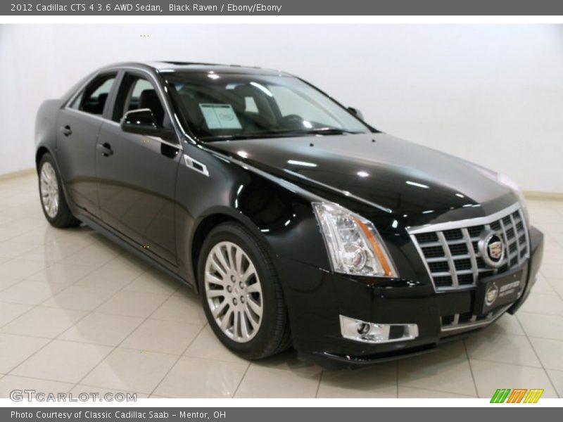 Black Raven / Ebony/Ebony 2012 Cadillac CTS 4 3.6 AWD Sedan