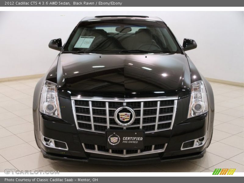 Black Raven / Ebony/Ebony 2012 Cadillac CTS 4 3.6 AWD Sedan