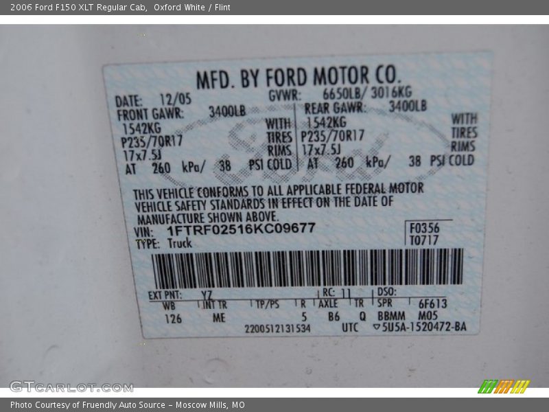 Oxford White / Flint 2006 Ford F150 XLT Regular Cab