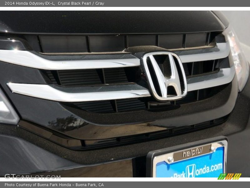 Crystal Black Pearl / Gray 2014 Honda Odyssey EX-L