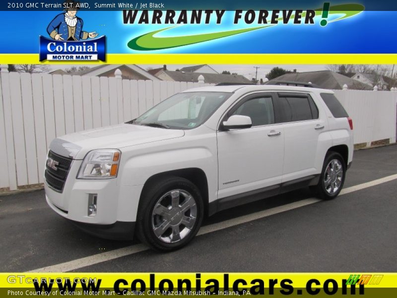 Summit White / Jet Black 2010 GMC Terrain SLT AWD