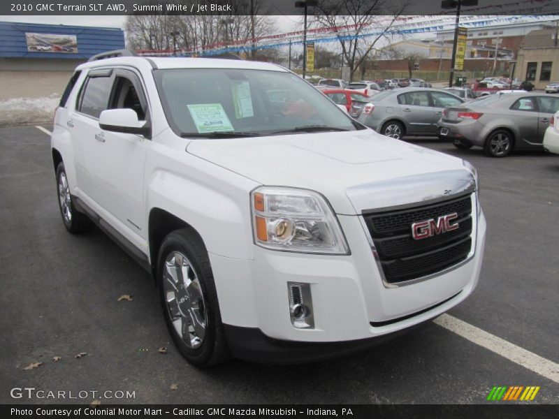 Summit White / Jet Black 2010 GMC Terrain SLT AWD