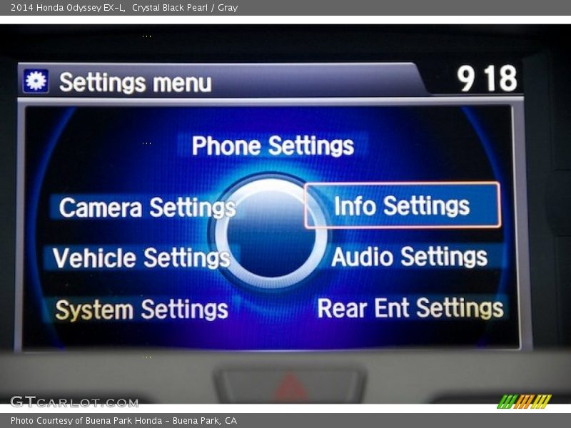 Crystal Black Pearl / Gray 2014 Honda Odyssey EX-L