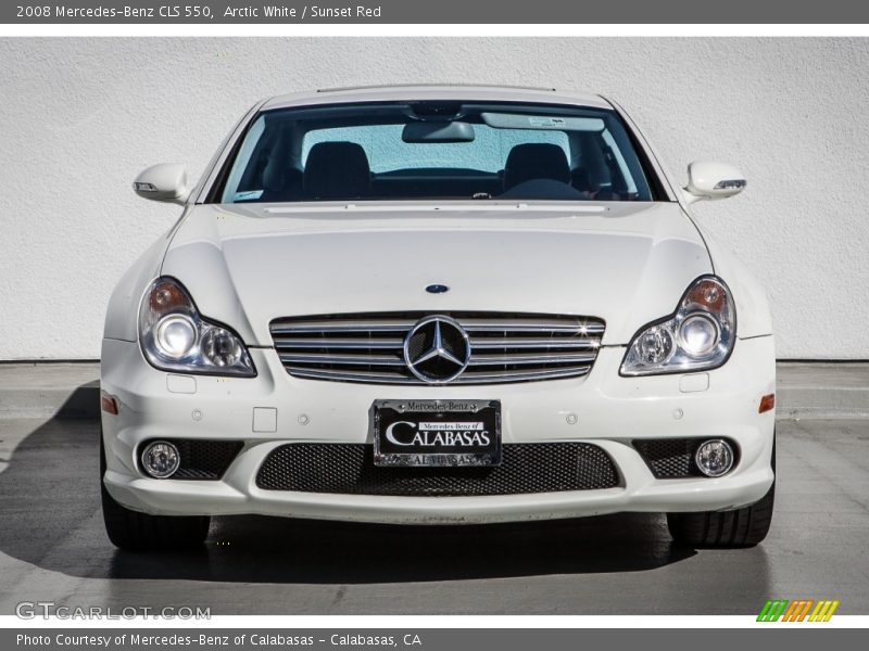Arctic White / Sunset Red 2008 Mercedes-Benz CLS 550