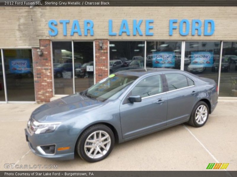 Sterling Grey Metallic / Charcoal Black 2012 Ford Fusion SEL
