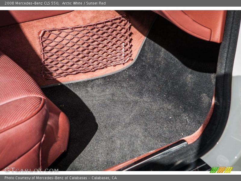 Arctic White / Sunset Red 2008 Mercedes-Benz CLS 550
