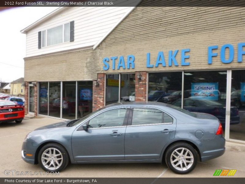 Sterling Grey Metallic / Charcoal Black 2012 Ford Fusion SEL