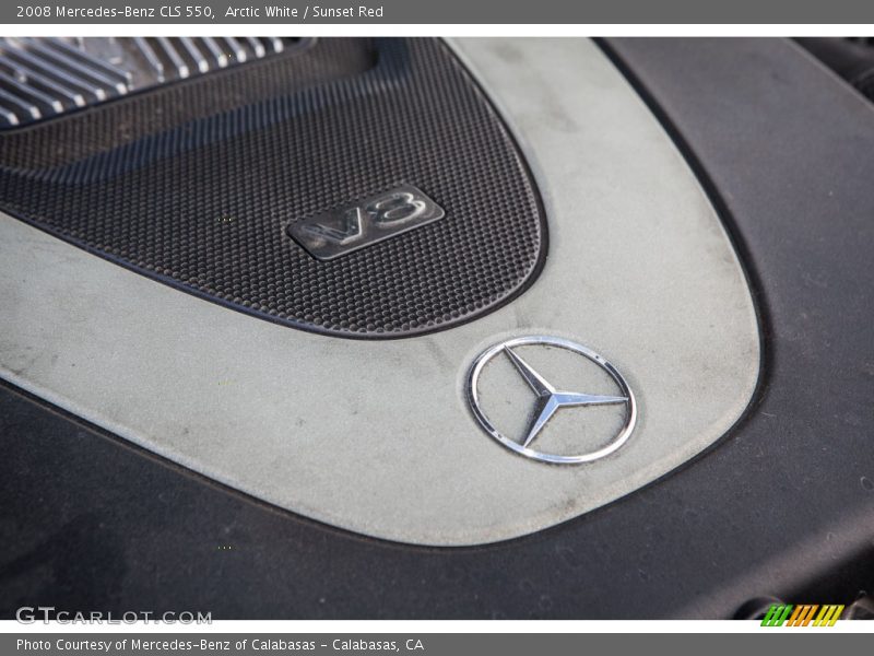 Arctic White / Sunset Red 2008 Mercedes-Benz CLS 550