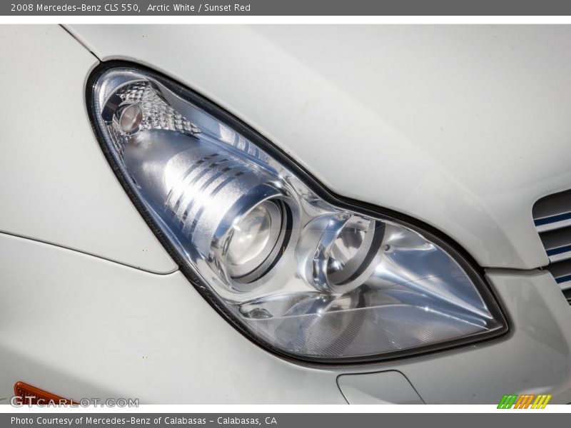 Arctic White / Sunset Red 2008 Mercedes-Benz CLS 550