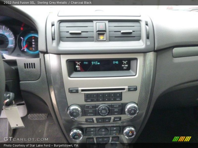 Sterling Grey Metallic / Charcoal Black 2012 Ford Fusion SEL