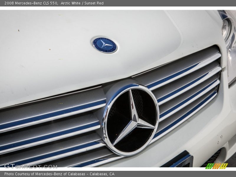 Arctic White / Sunset Red 2008 Mercedes-Benz CLS 550