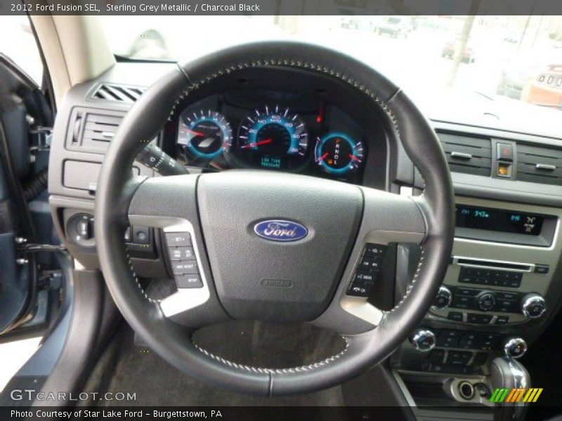 Sterling Grey Metallic / Charcoal Black 2012 Ford Fusion SEL