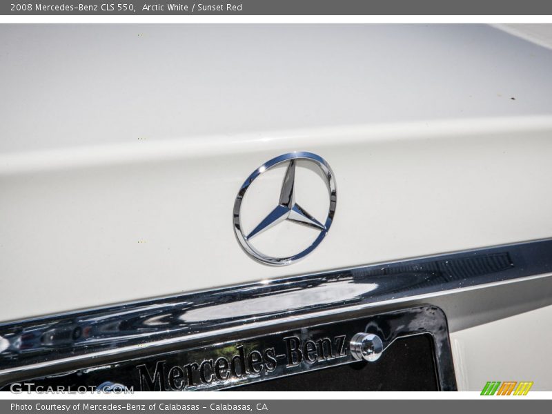Arctic White / Sunset Red 2008 Mercedes-Benz CLS 550