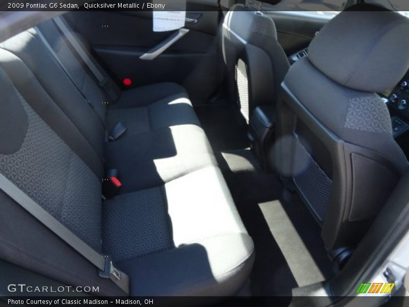 Quicksilver Metallic / Ebony 2009 Pontiac G6 Sedan