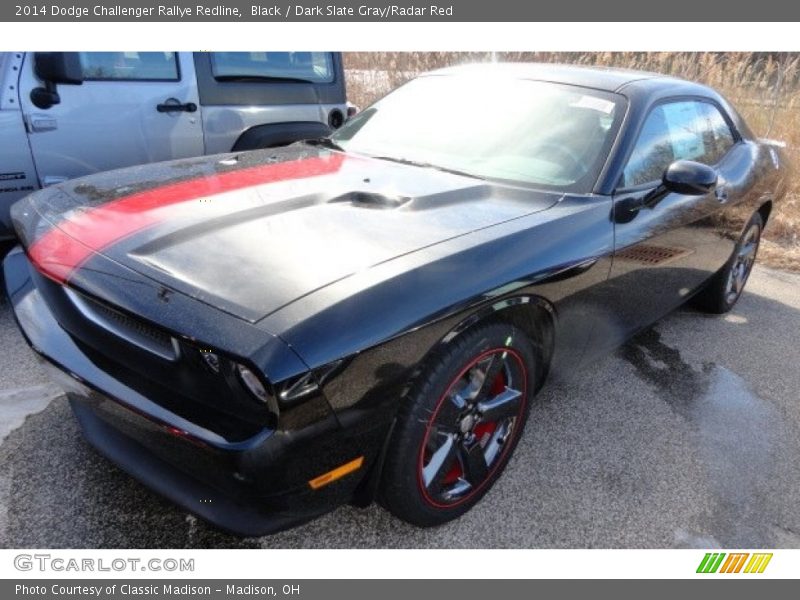 Black / Dark Slate Gray/Radar Red 2014 Dodge Challenger Rallye Redline