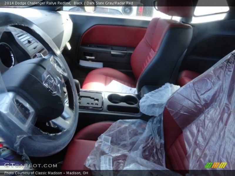 Black / Dark Slate Gray/Radar Red 2014 Dodge Challenger Rallye Redline