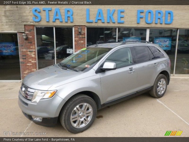 Pewter Metallic / Charcoal Black 2007 Ford Edge SEL Plus AWD