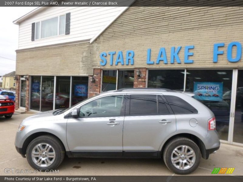 Pewter Metallic / Charcoal Black 2007 Ford Edge SEL Plus AWD