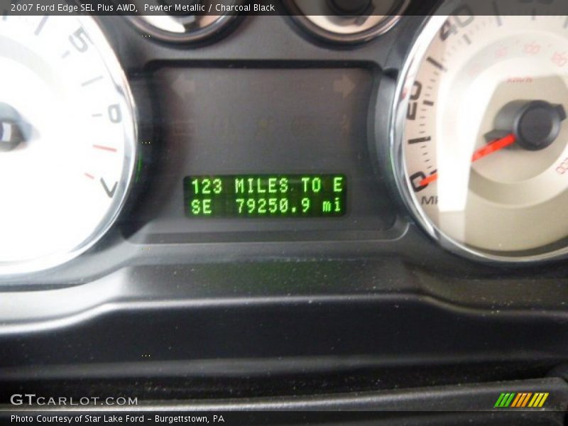 Pewter Metallic / Charcoal Black 2007 Ford Edge SEL Plus AWD