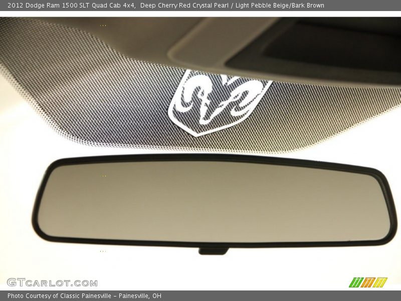 Deep Cherry Red Crystal Pearl / Light Pebble Beige/Bark Brown 2012 Dodge Ram 1500 SLT Quad Cab 4x4