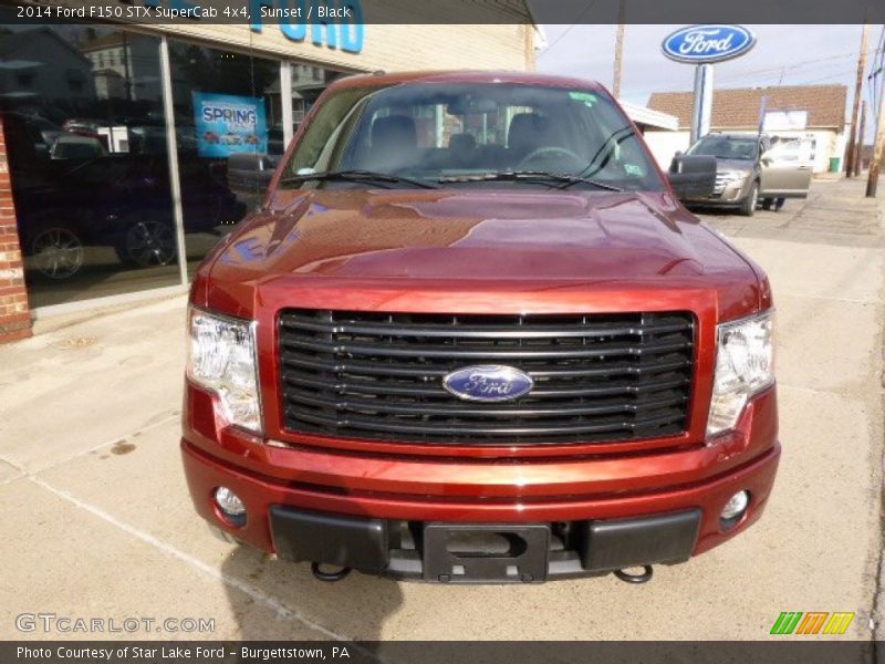 Sunset / Black 2014 Ford F150 STX SuperCab 4x4