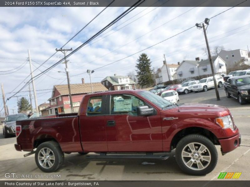 Sunset / Black 2014 Ford F150 STX SuperCab 4x4