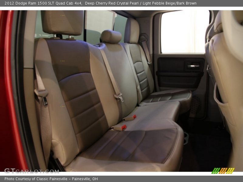 Deep Cherry Red Crystal Pearl / Light Pebble Beige/Bark Brown 2012 Dodge Ram 1500 SLT Quad Cab 4x4