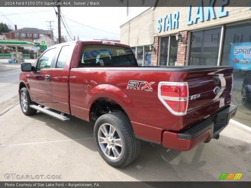 Sunset / Black 2014 Ford F150 STX SuperCab 4x4