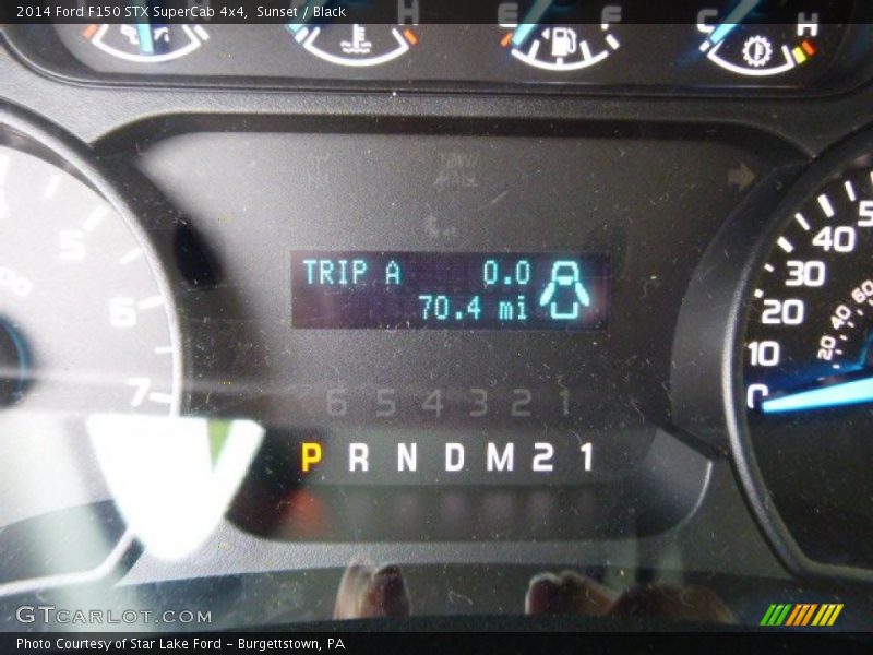 Sunset / Black 2014 Ford F150 STX SuperCab 4x4