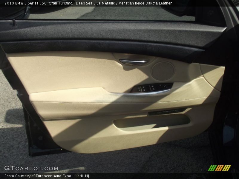 Deep Sea Blue Metallic / Venetian Beige Dakota Leather 2010 BMW 5 Series 550i Gran Turismo