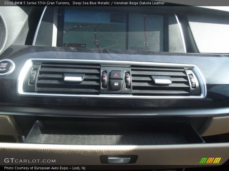 Deep Sea Blue Metallic / Venetian Beige Dakota Leather 2010 BMW 5 Series 550i Gran Turismo