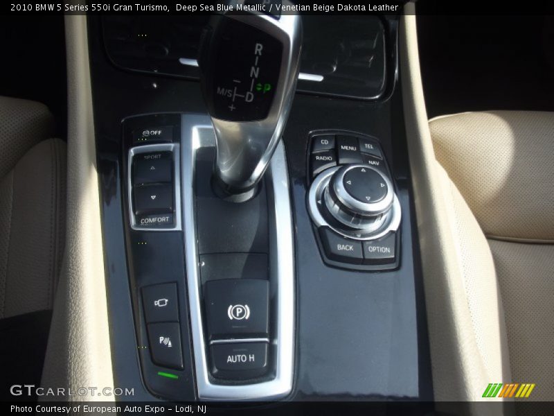 Deep Sea Blue Metallic / Venetian Beige Dakota Leather 2010 BMW 5 Series 550i Gran Turismo