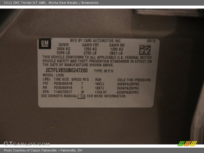 Mocha Steel Metallic / Brownstone 2011 GMC Terrain SLT AWD