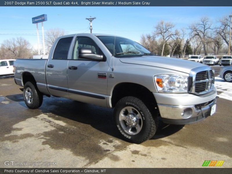 Bright Silver Metallic / Medium Slate Gray 2007 Dodge Ram 2500 SLT Quad Cab 4x4
