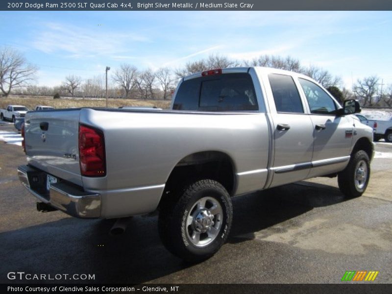 Bright Silver Metallic / Medium Slate Gray 2007 Dodge Ram 2500 SLT Quad Cab 4x4