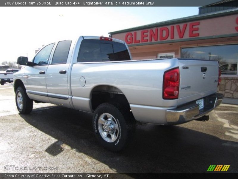 Bright Silver Metallic / Medium Slate Gray 2007 Dodge Ram 2500 SLT Quad Cab 4x4