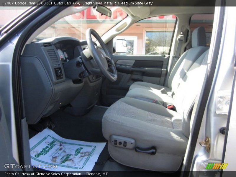 Bright Silver Metallic / Medium Slate Gray 2007 Dodge Ram 2500 SLT Quad Cab 4x4